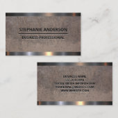 鋼光沢トリム |テクスチャウォール 名刺 (正面/裏面)