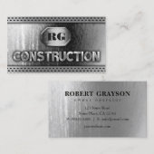 鋼動揺して金属およびグリルメッシュ建築 名刺 (正面/裏面)