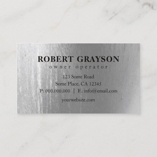 鋼動揺して金属およびグリルメッシュ建築 名刺 (裏面)