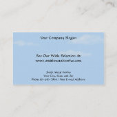 鋼板建築業の名刺 名刺 (裏面)