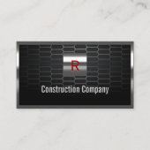 鋼格子モノグラム建築名刺 名刺 (正面)