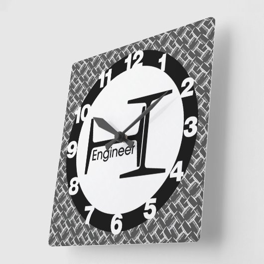 鋼梁の設計パターン スクエア壁時計 (傾斜)