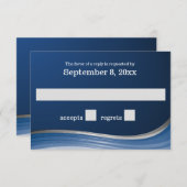 鋼波の青い応答 出欠カード (正面/裏面)