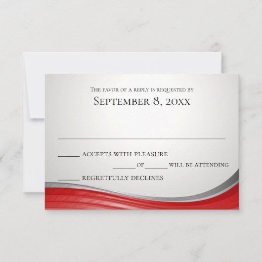 鋼波赤応答 出欠カード (正面)