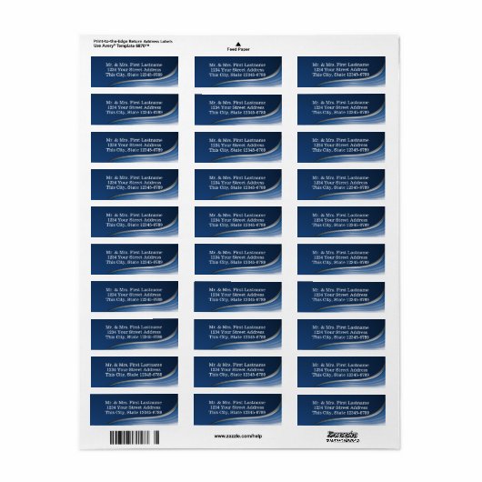 鋼波（青） ラベル (フルシート)