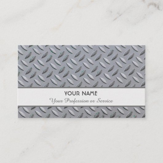 鋼無地の形金属名刺 名刺 (正面)