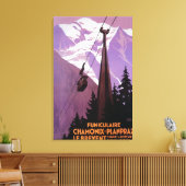 鋼索鉄道からブレヴェント山 キャンバスプリント (インサイチュ (リビング))