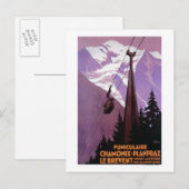 鋼索鉄道からブレヴェント山 ポストカード (正面/裏面)