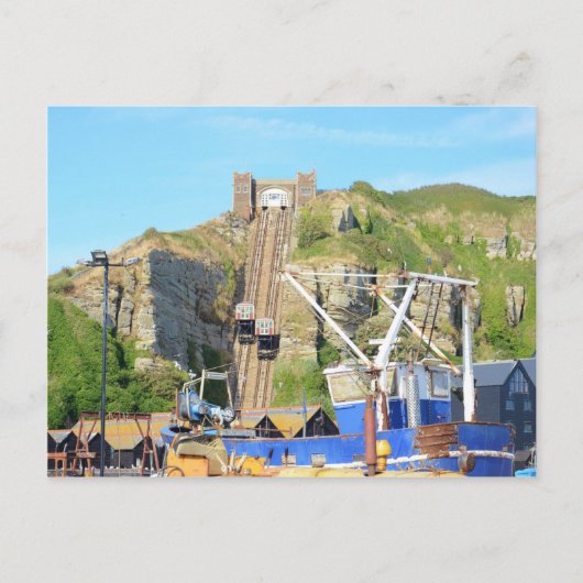 鋼索鉄道の廃止 ポストカード (正面)