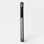 鋼色の灰色のフェイクなグリッター Case-Mate iPhoneケース (裏面/左)