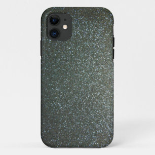 鋼色の灰色のフェイクなグリッター iPhone 11 ケース