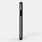 鋼色の灰色のフェイクなグリッター Case-Mate iPhoneケース (裏面/右)