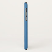 鋼色の無地のな背景のiPhone Xの場合 Case-Mate iPhoneケース (裏面/左)