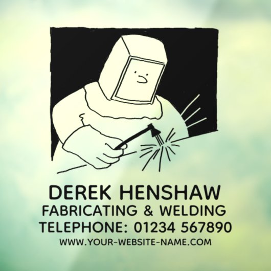 鋼製および溶接の窓貼り ウィンドウサイン (シート3)