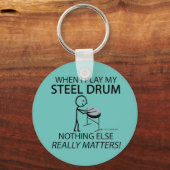 鋼製のドラムは何の問題も持たない キーホルダー (正面)