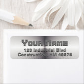 鋼製ラベル工業用男らし金属ルック ラベル (インサイチュ)