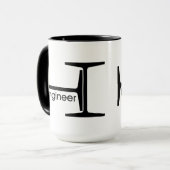 鋼製梁をエンジニアする マグカップ (正面左)