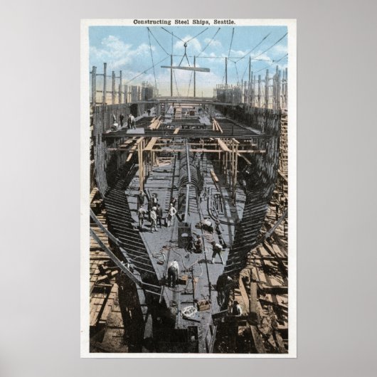 鋼製船シーンを構築する ポスター (正面)