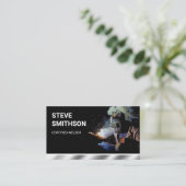 鋼金属加工品溶接サービス溶接機 名刺 (スタンド正面)