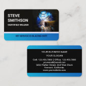 鋼金属加工品溶接サービス溶接機 名刺 (正面/裏面)