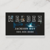 鋼金属加工品溶接サービス溶接機 名刺 (正面)