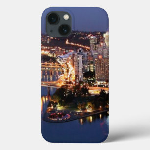 鋼鉄およびインディゴサンドイッチ iPhone 13ケース