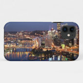 鋼鉄およびインディゴサンドイッチ Case-Mate iPhoneケース (裏面(横))