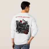 鋼鉄で造られ、心で駆動する。 Tシャツ (裏面フル)