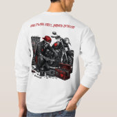 鋼鉄で造られ、心で駆動する。 Tシャツ (裏面)