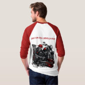 鋼鉄で造られ、心で駆動する。 Tシャツ (裏面フル)