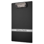 鋼鉄ストライプのなカーボン繊維 クリップボード (左)