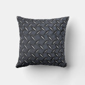 鋼鉄ダイヤモンドのプレートの一見の枕 クッション (裏面)