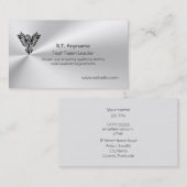 鋼鉄効果のフェニックスのロゴのチームリーダーをテストして下さい 名刺 (正面/裏面)