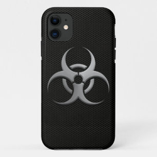 鋼鉄効果の産業生物危険の記号 iPhone 11 ケース