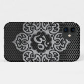 鋼鉄網の花柄Om Case-Mate iPhoneケース (裏面(横))