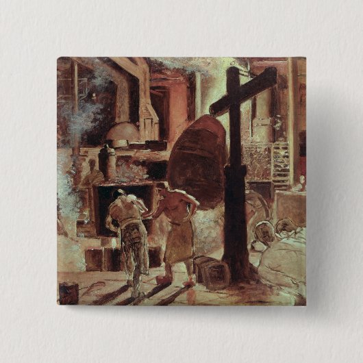 鋼鉄製品 缶バッジ (正面)