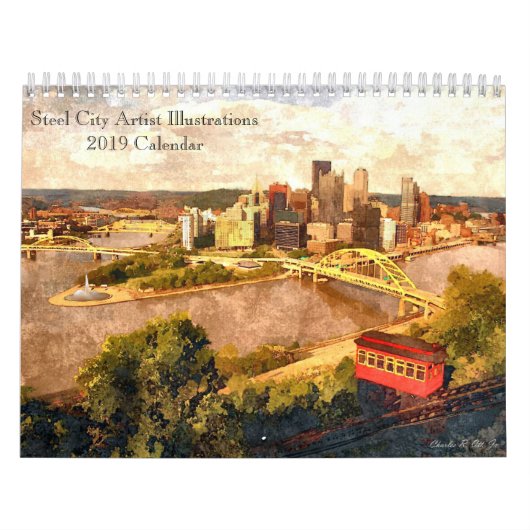 鋼鉄都市芸術家のイラストレーション2019のカレンダー カレンダー (カバー)