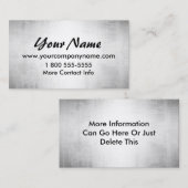 鋼鉄金属の一見の不朽の名刺 名刺 (正面/裏面)