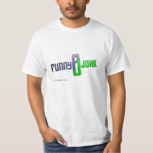 鋼鉄Funnyjunkのロゴのワイシャツ Tシャツ