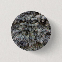 鋼、灰色、緑、青のトウヒの上品 缶バッジ