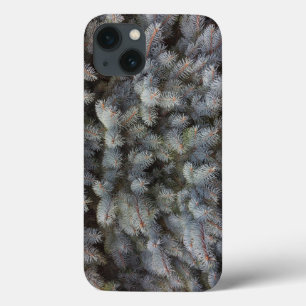 鋼、灰色、緑、青のトウヒの上品 iPhone 13ケース