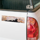 錆ついたがらくたの管の織り目加工の錆 バンパーステッカー (トラック上)