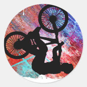 錆ついたグランジのBMX ラウンドシール