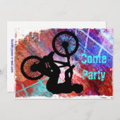 錆ついたグランジのBMX 招待状 (正面/裏面)