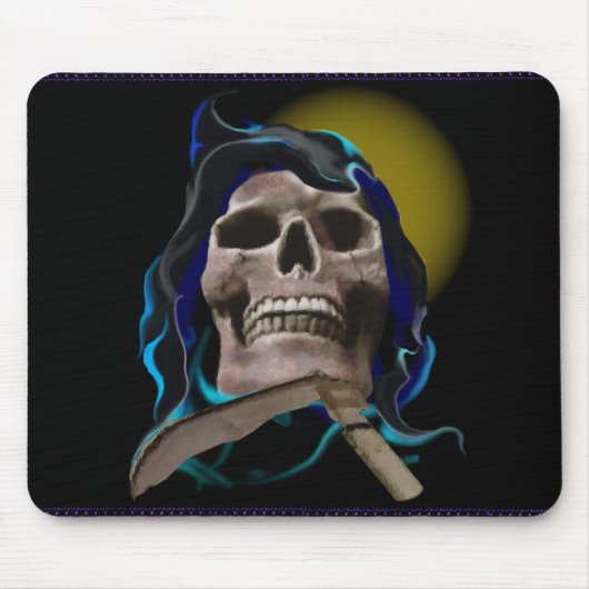 錆ついたスカルのmousepad マウスパッド (正面)
