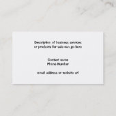 錆ついたスライド・ボルトロックの保証 名刺 (裏面)