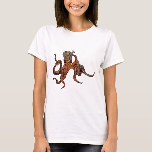 錆ついたタコ Tシャツ (正面)