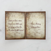 錆ついたトンボ記念日 カード (内部)