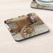 錆ついたヴィンテージのトラクター コースター (左側)