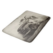 錆ついた古いトラックの焼損 バスマット (アングル)